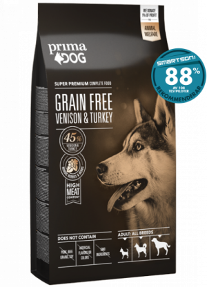 PrimaDog Spannmålsfri Hjort & Kalkon